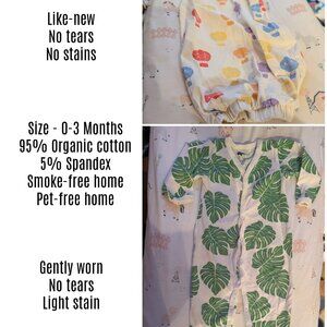 Monica + Andy Organic Cotton Footless Onesie & Sleep "bag"